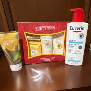 Healthy Beauty Skin Trio- Burt’s Bees, Eucerin, Ulta